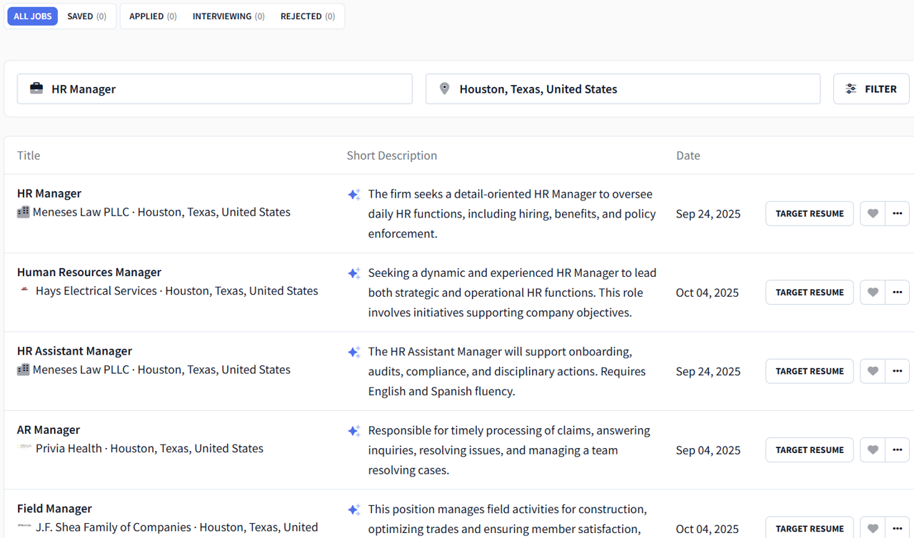 Rezi job search