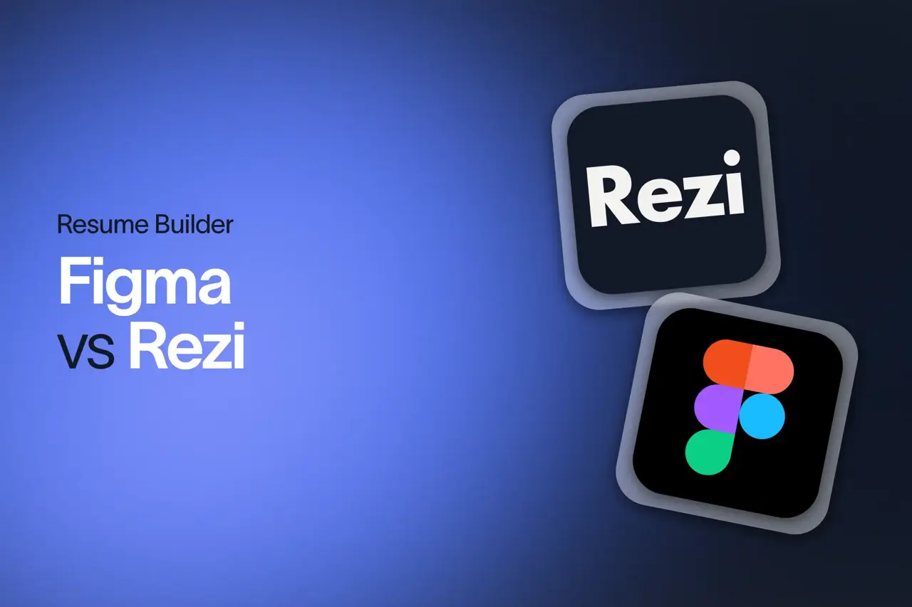 Rezi and Figma logos with the text "Figma vs Rezi."